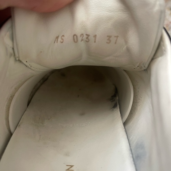 Louis Vuitton Time Out Sneakers White Cocoa Logo Heel  In Box Womens Sz 37/US7 - Picture 11 of 13